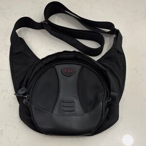 Tumi Black Belt Bag for Men